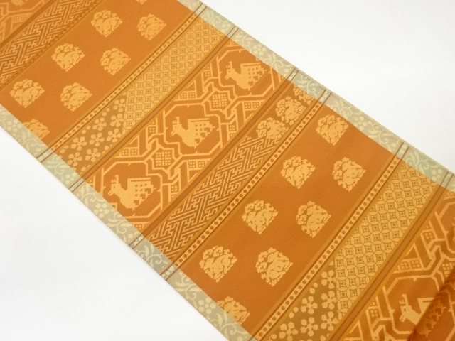 JAPANESE FUKURO OBI / WOVEN CLASSICAL PATTERN